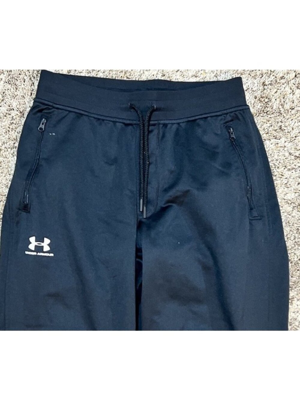 Under Armour Men's Medium Loose Fit Cuffed Training Athletic Pants ~ Black - Picture 3 of 6